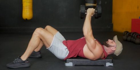 Chest Isolation Exercises - Flat Dumbbell Fly