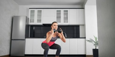 squat workout at home